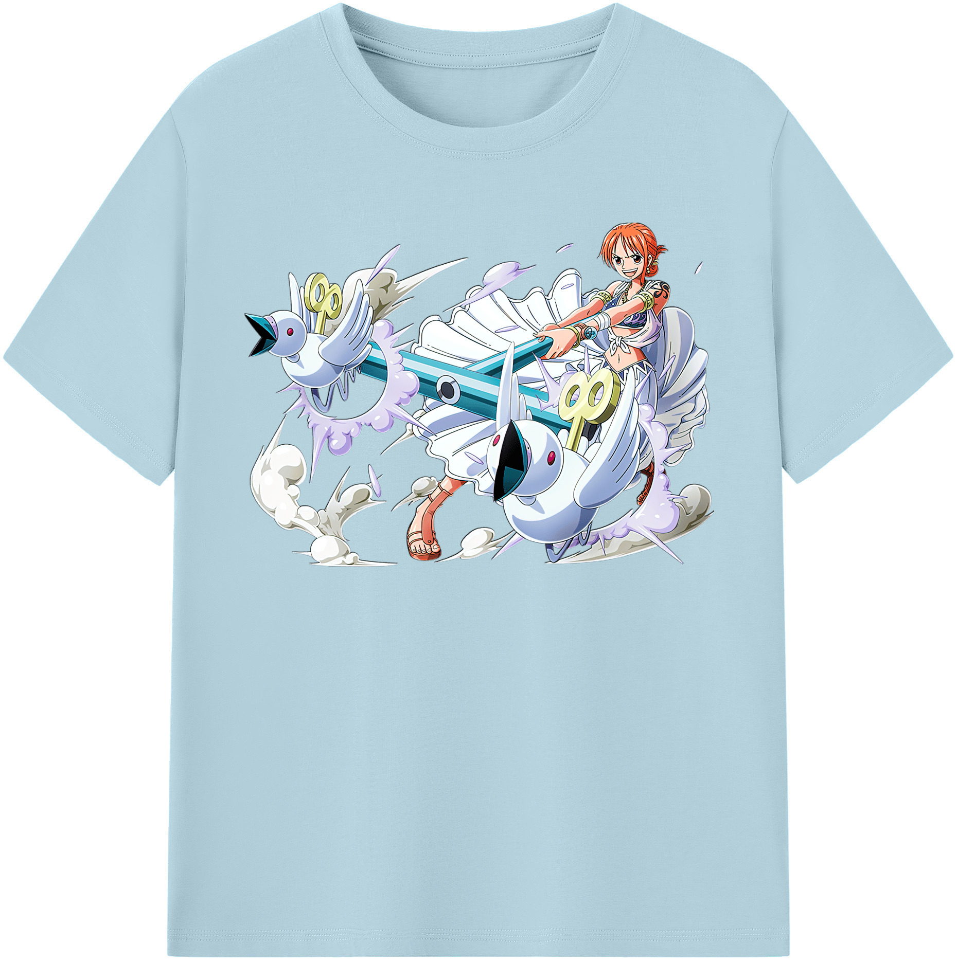 ワンピース ナミ ONE PIECE Nami 綿100％半袖Tシャツ（フロントプリント）